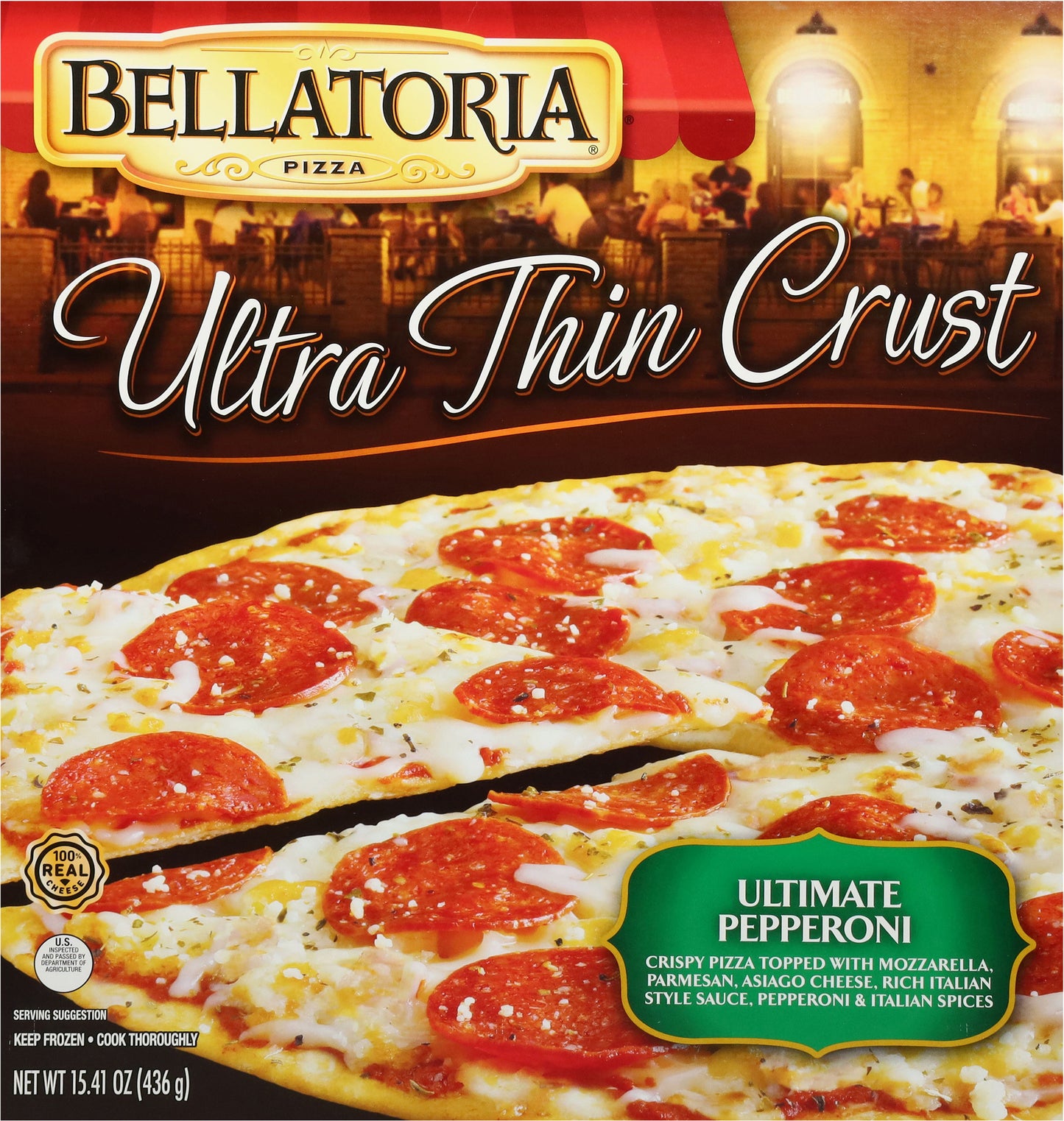 Bellatoria Ultra Thin Crust Ultimate Pepperoni Pizza