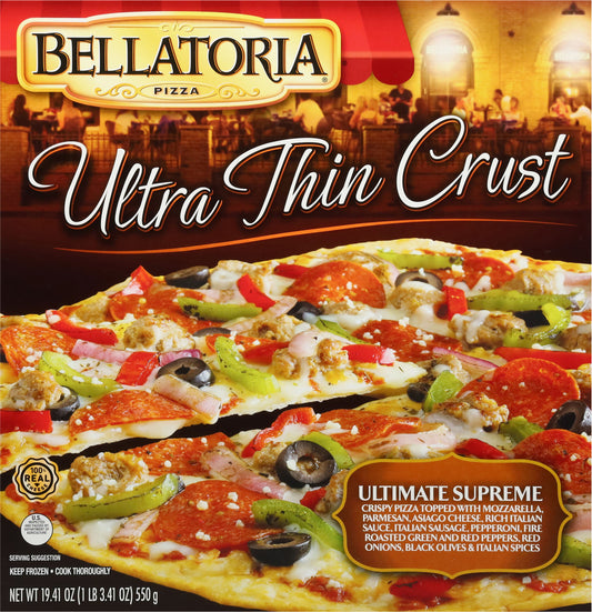 Bellatoria Ultra Thin Crust Ultimate Supreme Pizza