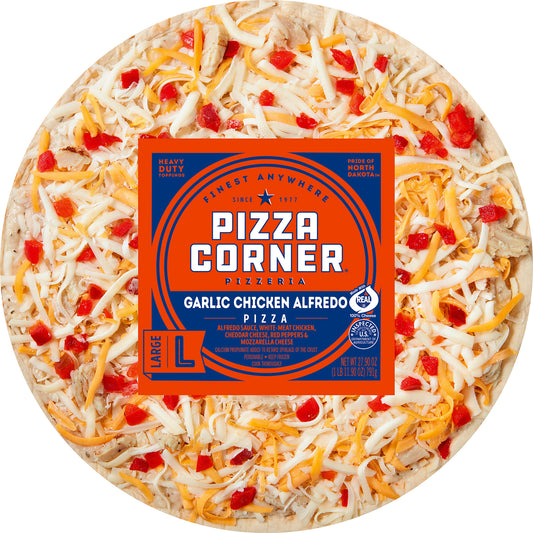 Pizza Corner 13 Inch Garlic Chicken Alfredo Pizza