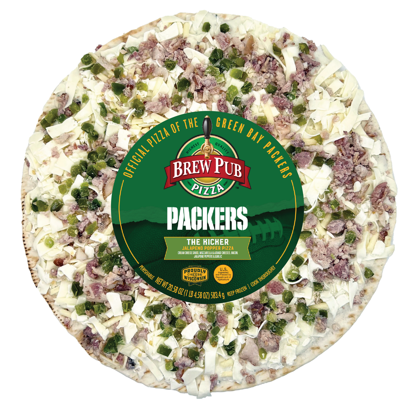 Brew Pub Packers - The Kicker Pizza