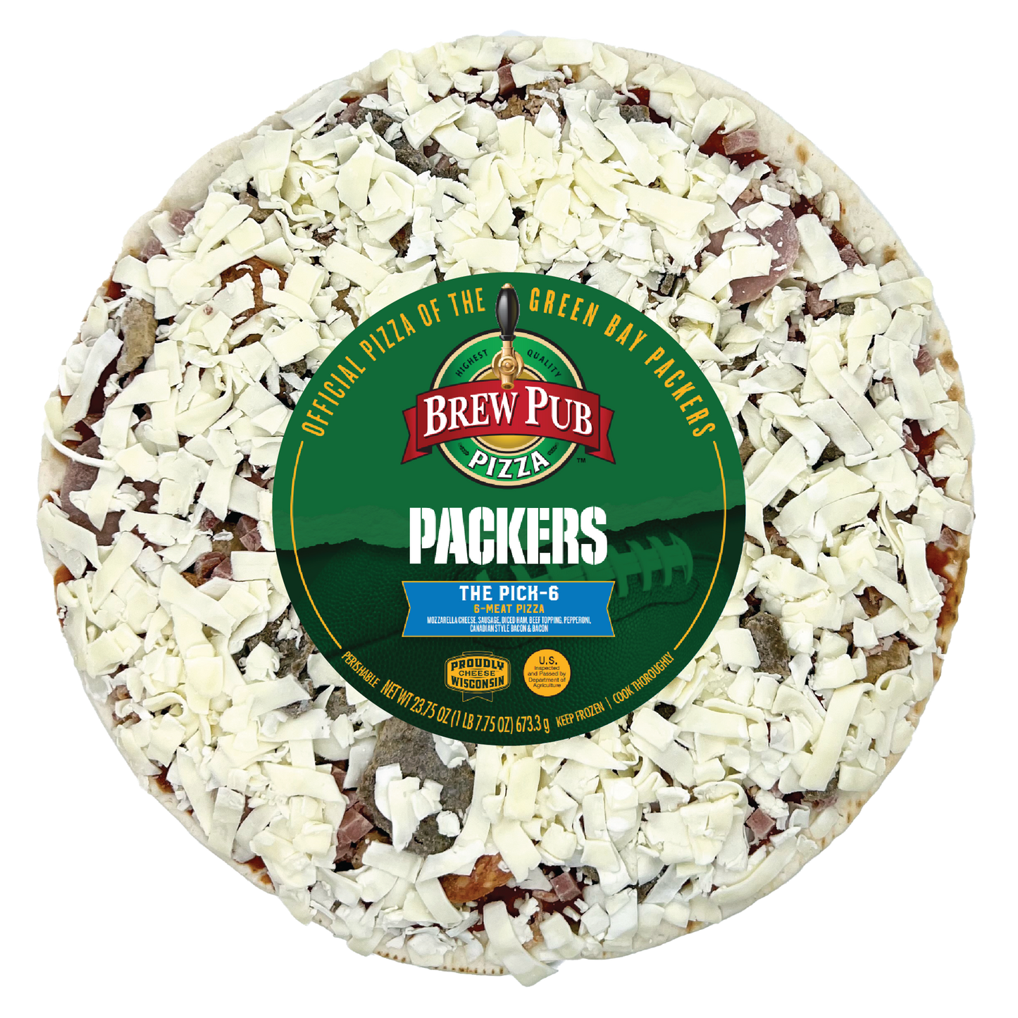 Brew Pub Packers - The Pick Six Pizza
