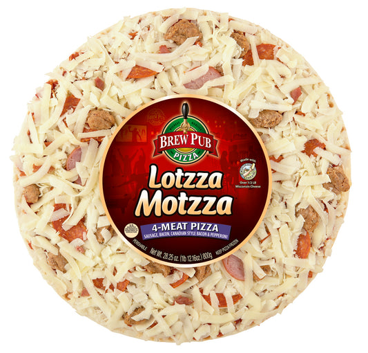 Brew Pub, 4 Meat, 9-inch Personal Pizza 12 Pack