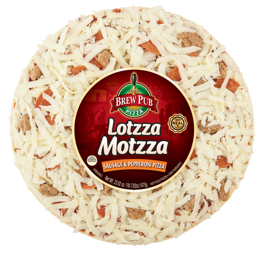 Brew Pub Lotzza Motzza Combo Pizza