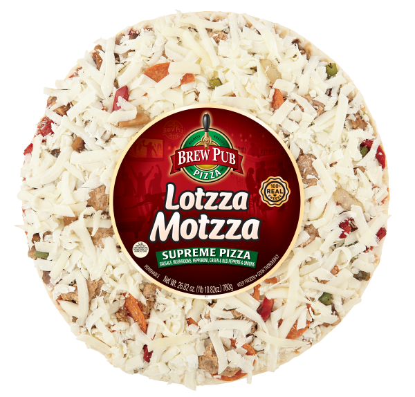 Brew Pub Lotzza Motzza Supreme Pizza