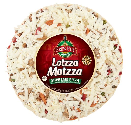 Brew Pub Lotzza Motzza Supreme Pizza