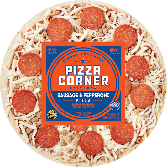 Pizza Corner 11 Inch Sausage and Pepperoni Pizza